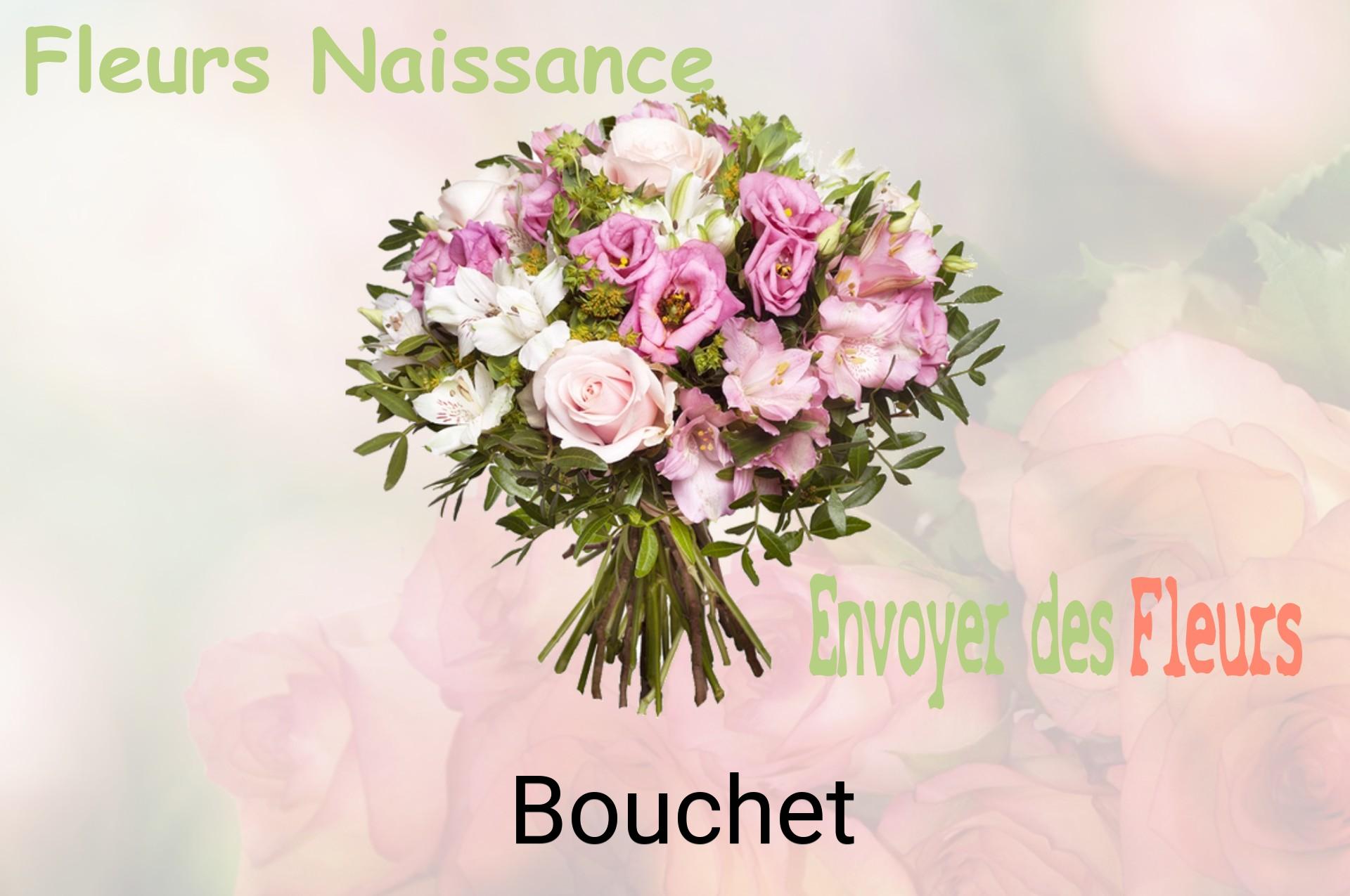Bouquet de fleurs de naissance livré à Bouchet